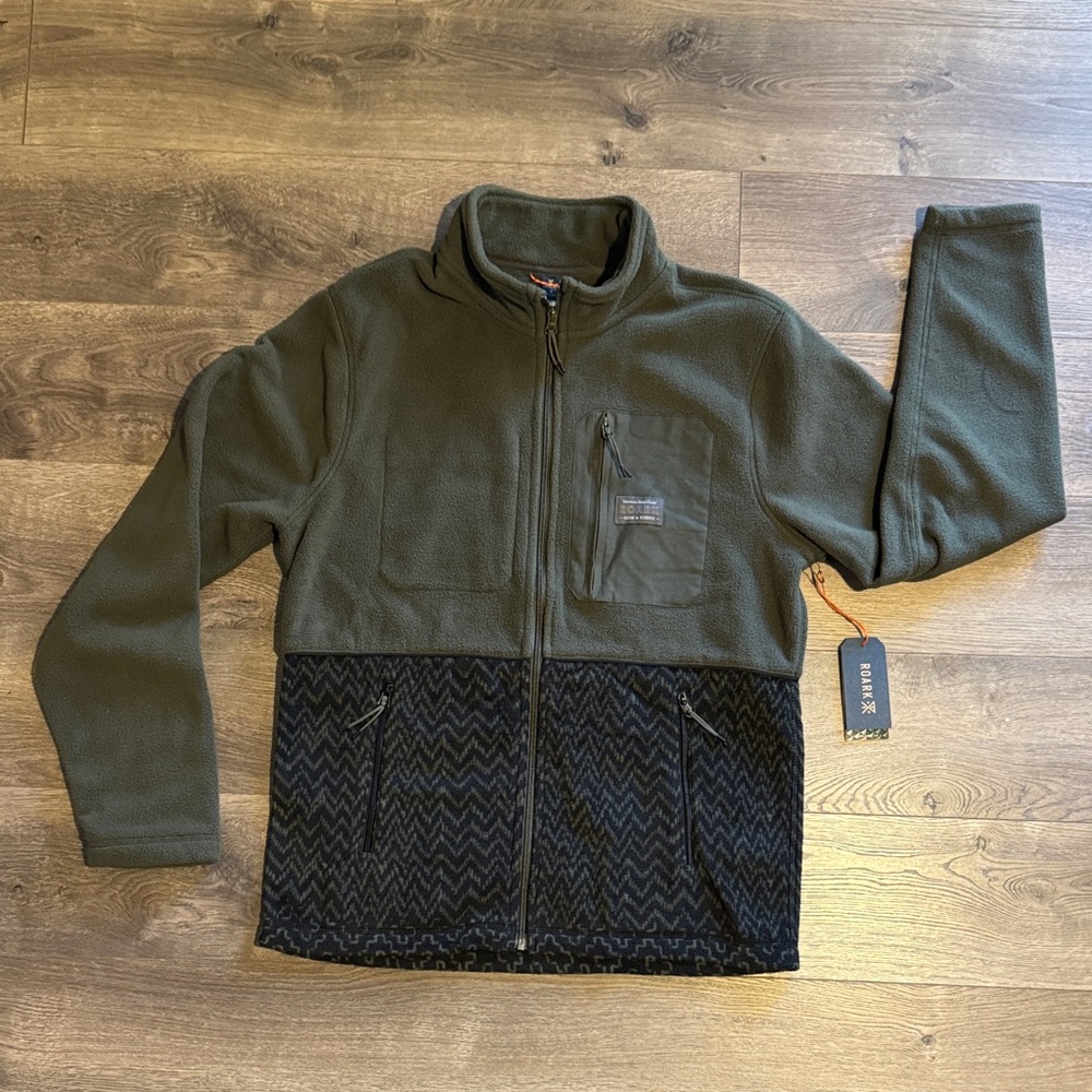 Roark Landfall Fleece Jacket – Military Sashiko – Men’s – NWT